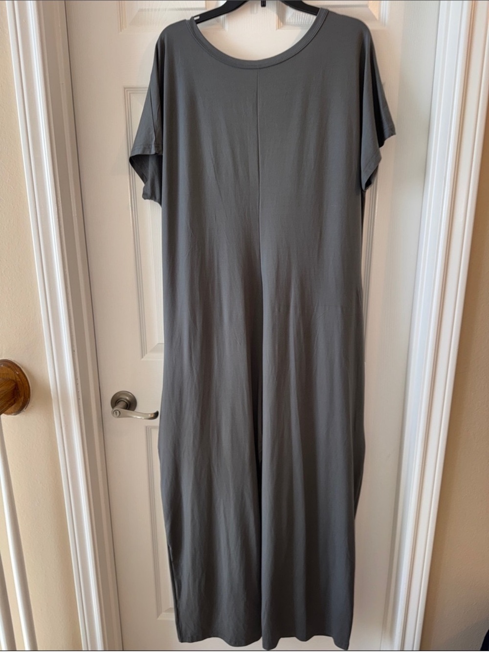 Never worn Women’s large charcoal grey Casual V-Neck Jumpsuit with Pockets - Picture 5 of 6
